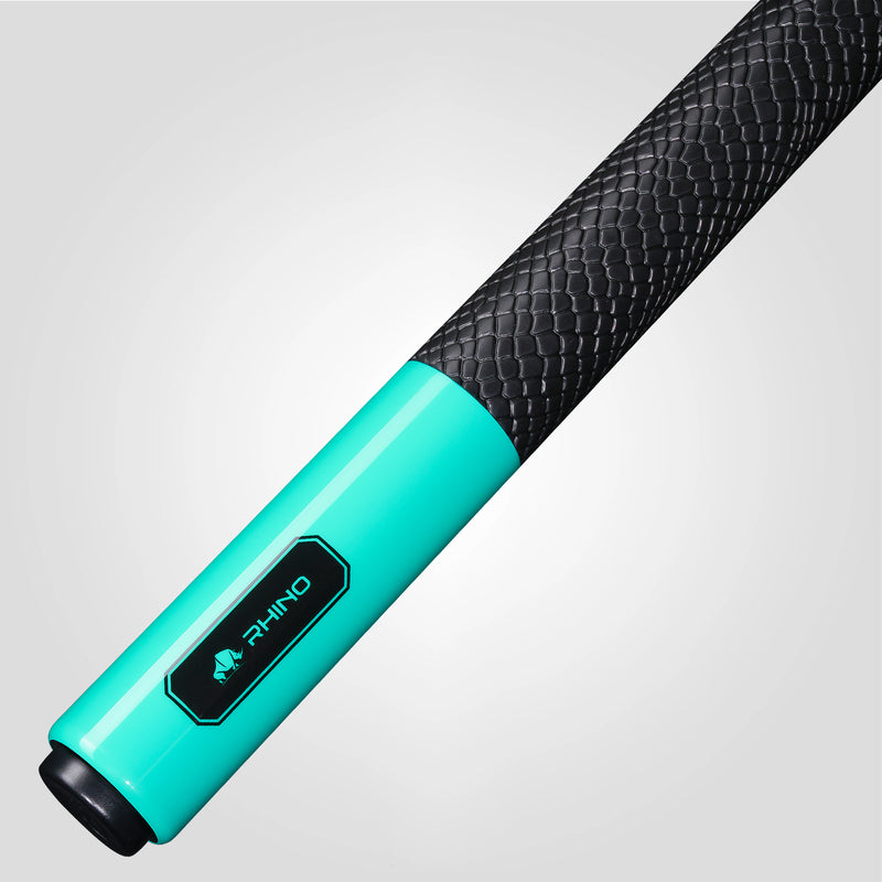 Rhino RCLUMSWTUR125 Luminax Series Pool Stick with Sport Wrap - Tropical Turquoise