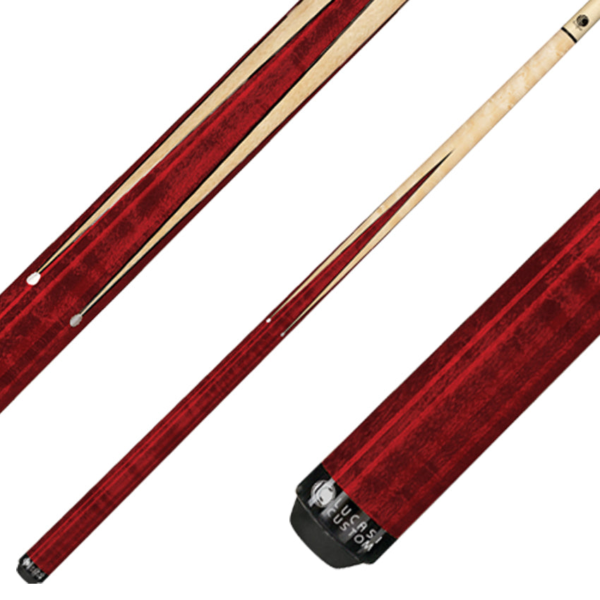 Lucasi Zero Flexpoint Red Sneaky Pete Pool Cue - LZ2000SPR