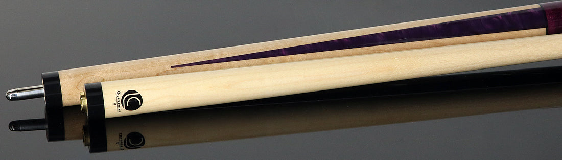 Lucasi LZC17 Natural Birdseye Maple with Purple Crush Inlays Cue