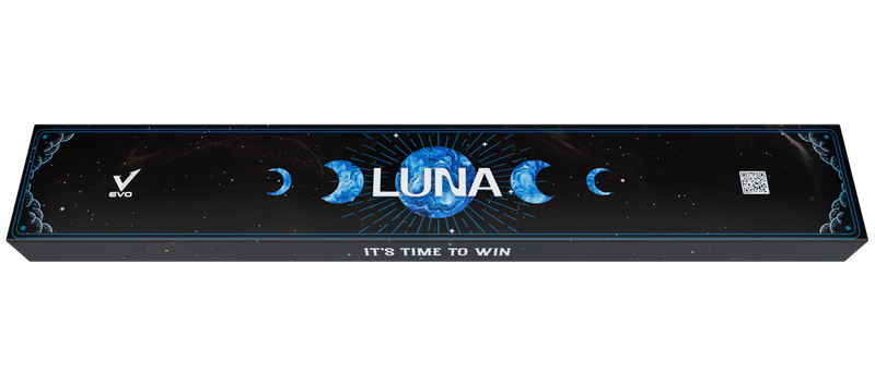 EVO Luna Sapphire Gate Leather Wrap Pool Cue Maxbing Edition