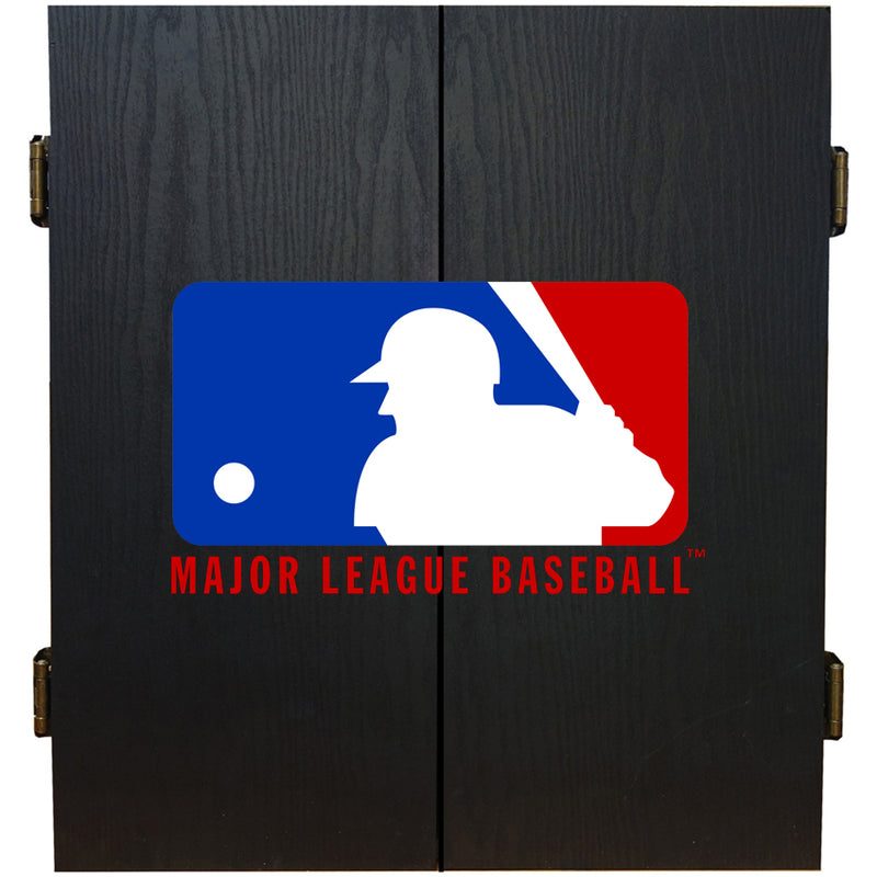 MLB Fan's Choice Dartboard Cabinet Set