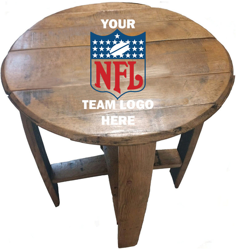NFL Fan's Choice Oak Barrel Table