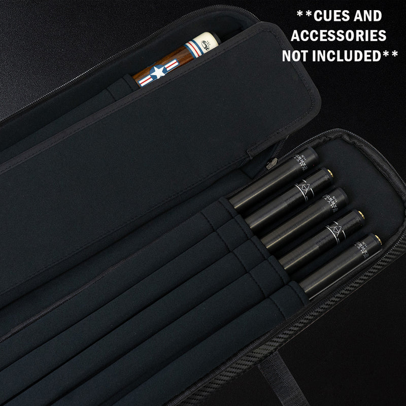 TACTiQ Nexus Series 4X5 Hybrid Soft Cue Case - Black/Gray
