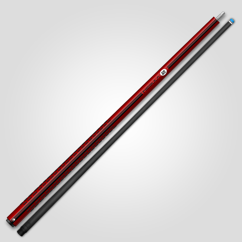 Rhino RCNEB2NWRD Nebula 2 No Wrap Pool Cue - Crimson Red