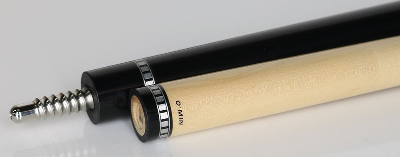 O'Min OM-N02 Pool Cue - Ebony with Bocote Wrap Section
