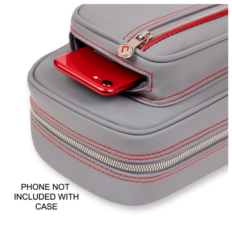 Cuetec Pro Line 4x8 Soft Professional Pool Cue Case -Speed Gray