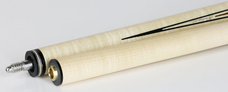 J Pechauer P08R Pro Series Pool Cue - Natural and Bocote with Bocote Points