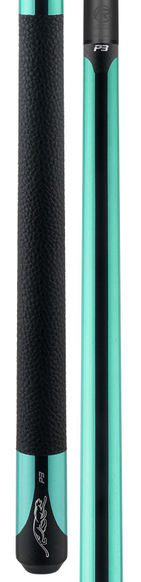 Predator P3 Teal Pool Cue with Luxe Leather Wrap - Uni-loc