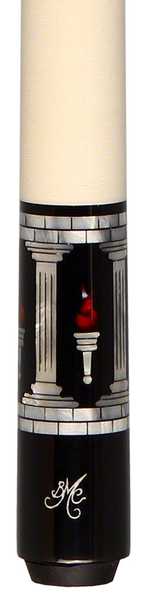 Meucci Designer Series PEARLTWHC Pool Cue - Pearl Torch White Wrap with Carbon Shaft