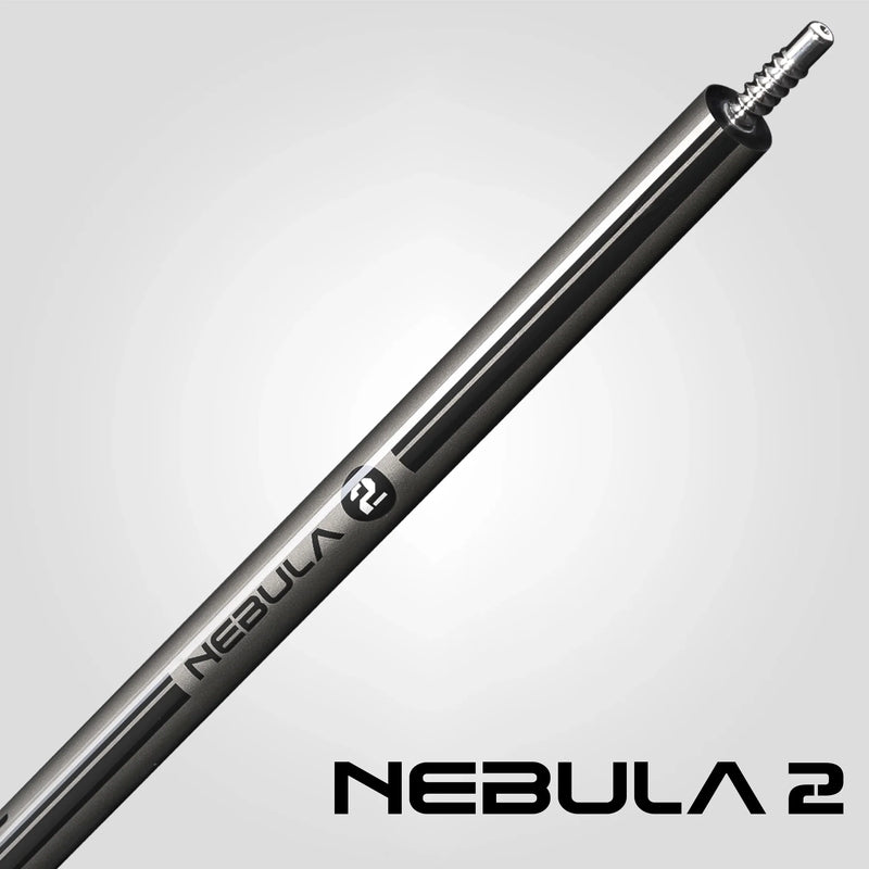 Rhino RCNEB2NWGY Nebula 2 No Wrap Pool Cue - Charcoal Gray