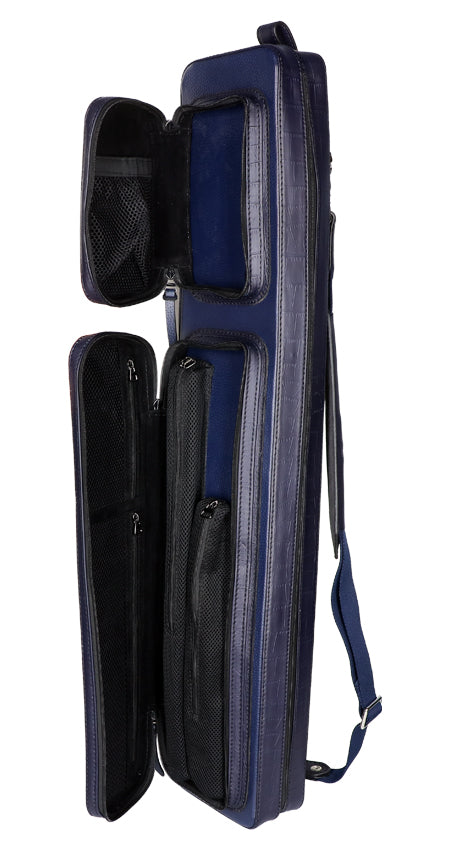Triple 60 Fedor Gorst Limited 4X8 Soft Cue Case - Custom Two-Tone Blue Leather