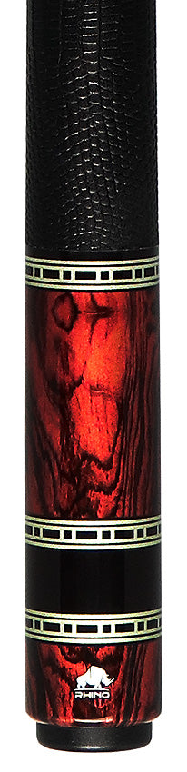 Rhino RETROCOCOLW Retro Series Carbon Pool Stick - Cocobolo with Lizard Wrap