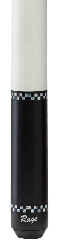 Rage RG02 Wrapless Play Cue - White Checkers