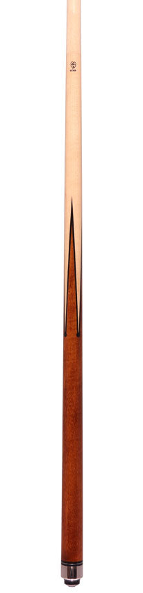 Star S01 Hustler No Wrap Pool Cue - Birdseye Maple with Cherry-Stained Points