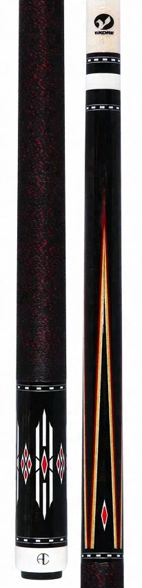 Ariel Carmeli by Viking Diamond Series Red Diamond Pool Cue with Vikore Shaft - SG-AC-RD