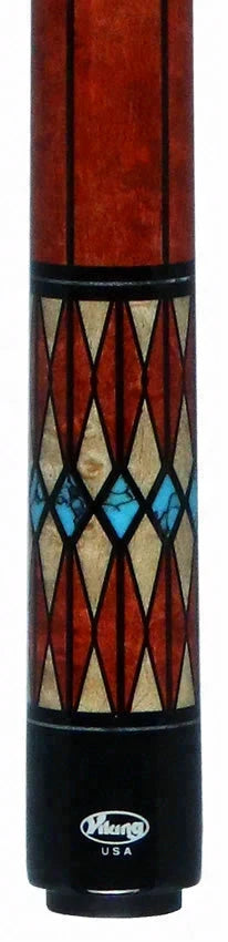 Viking Two-Feather Four Corners Pool Cue with Vikore Shaft - New Design