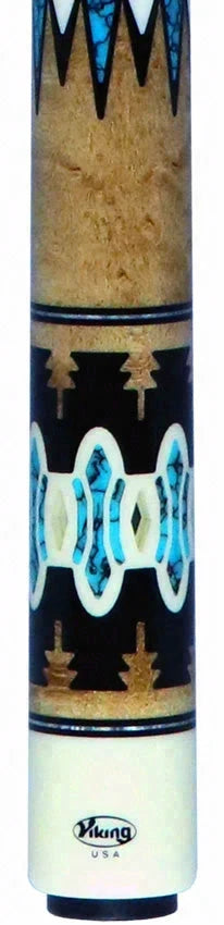 Viking Limited Edition Two-Feather Highly Figured Birdseye Maple Pool Cue - New Design