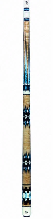 Viking Limited Edition Two-Feather Highly Figured Birdseye Maple Pool Cue - New Design