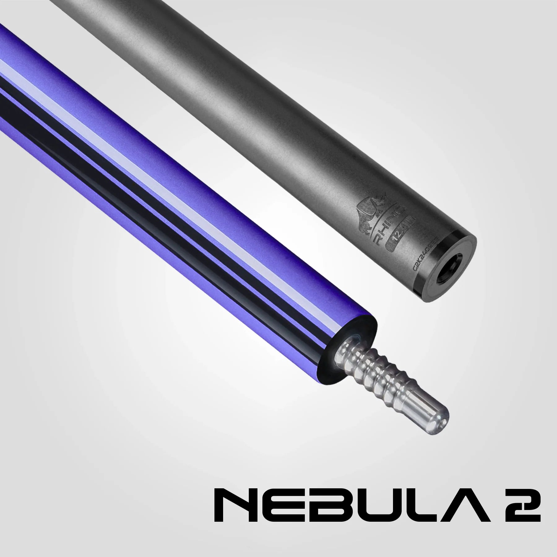 Rhino RCNEB2NWPU Nebula 2 No Wrap Pool Cue - Amethyst Purple