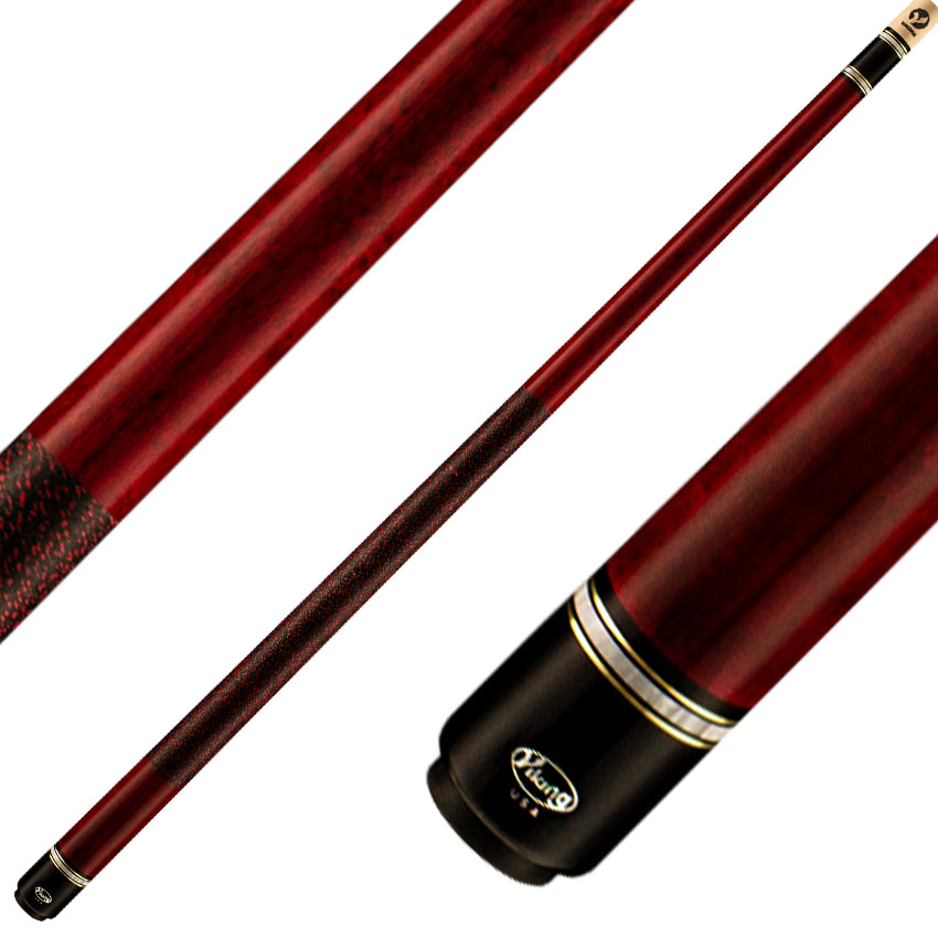 Viking ST0412 Storm Series Play Cue - Crimson-Stained Maple