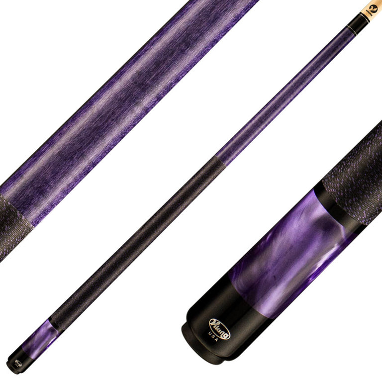 Viking ST0706 Storm Series Play Cue - Concord-Stained Maple with Purple Premium Pearl