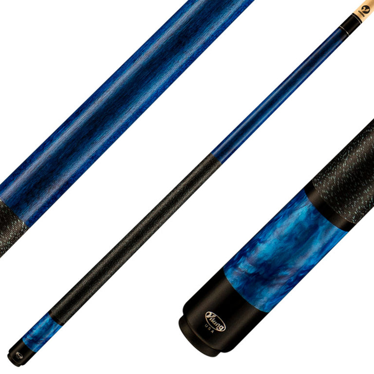 Viking ST0707 Storm Series Play Cue - Ocean Blue-Stained Maple with Blue Premium Pearl