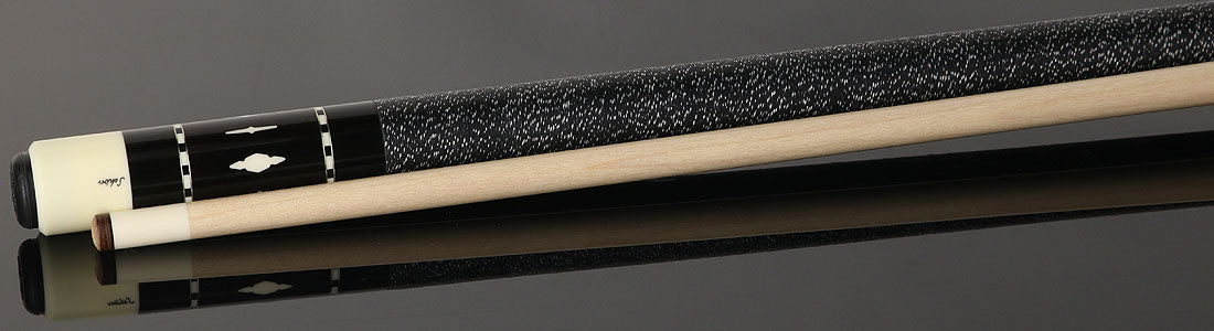 Schon STL11BK STL Series Pool Cue - Dark Stained Birdseye Maple with Black Butt Cap