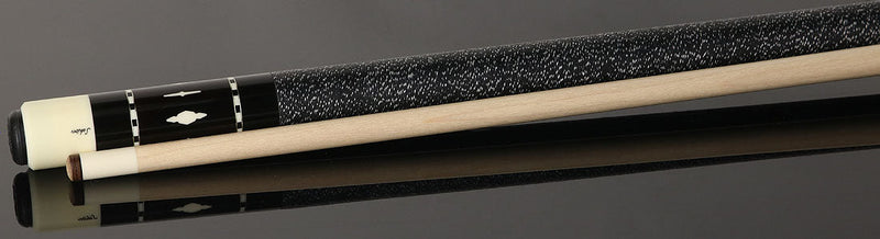 Schon STL11BK STL Series Pool Cue - Dark Stained Birdseye Maple with Black Butt Cap