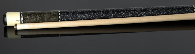 Schon STL1GRAY Pool Cue - Gray-Stained Birdseye Maple