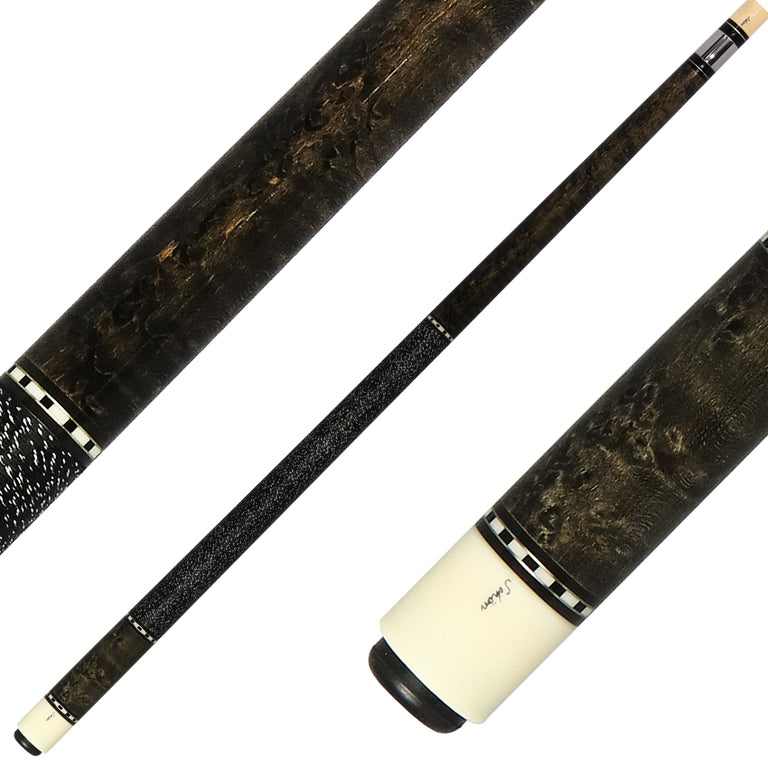 Schon STL1GRAY Pool Cue - Gray-Stained Birdseye Maple