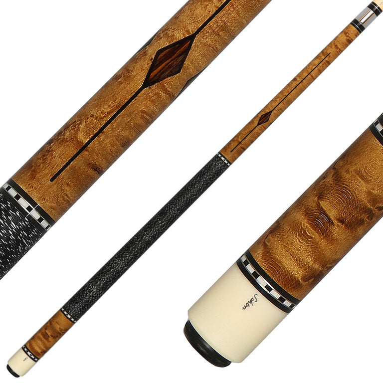 Schon STL2DS Pool Cue - Dark Stained Birdseye Maple