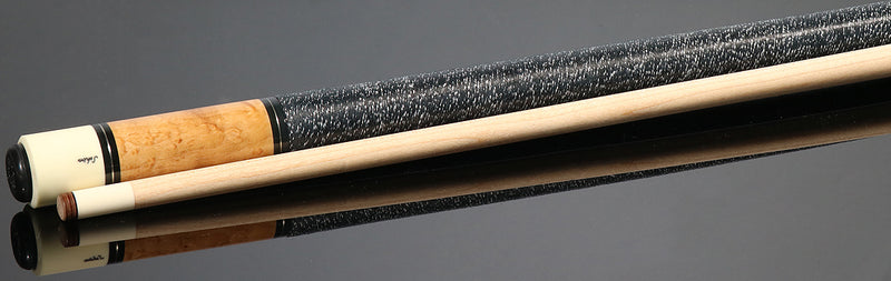 Schon STL3GRYM Pool Cue - Gray Stained with Maple Butt Sleeve