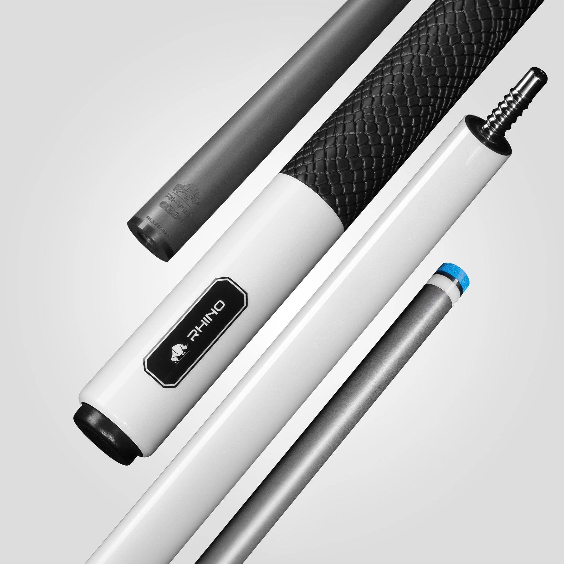 Rhino RCLUMSWWH125 Luminax Series Pool Stick with Sport Wrap - White Pearl