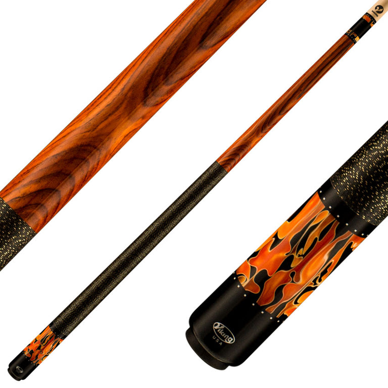 Viking TW0400 Twilight Series Play Cue - Brazilian Cocobolo with Raging Fury Premium Pearl