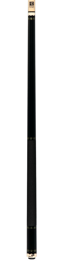 Fury CA5 Pool Cue with Sharkskin Leather Wrap - Metallic Black