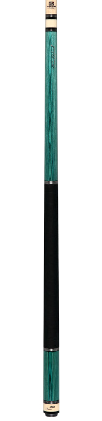 Fury TW9 Pool Cue - Teal-Stained Tec-Wood | Elephant Wrap | HT2 Wood Shaft