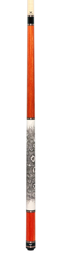 Cueroc CR-N06 Galaxy Pool Cue - Dymond Tulipwood with Ring-Tailed Lizard Wrap