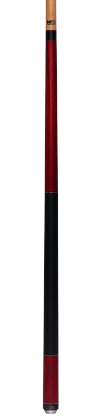 K2 KL119 No Wrap Pool Cue - Red Stained Ash with 12.50mm LD Shaft