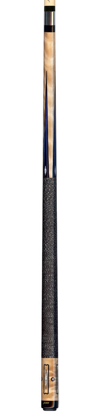 Joss Curly Maple with Blue/Black Points and Pearl Inlays Pool Cue - JC20-08