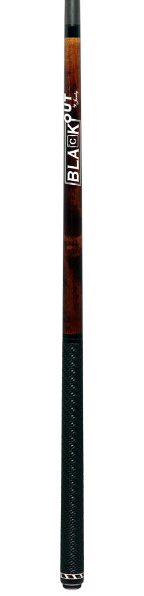 Jacoby BlaCkOut JACBKOUTSGBR Sport Wrap Carbon Fiber Break/Jump Cue - Brown