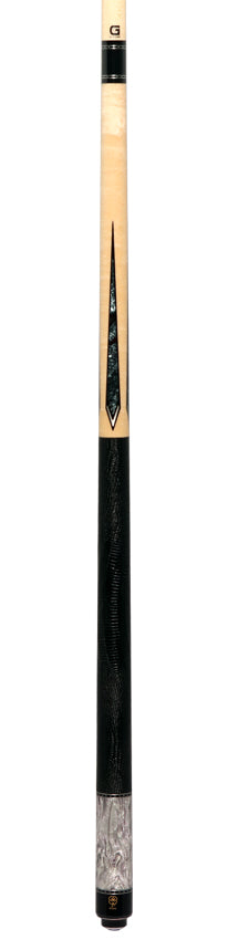McDermott G430 G Series Pool Cue - Birdseye Maple with Purple Pearl Points and Lizard Leather Wrap