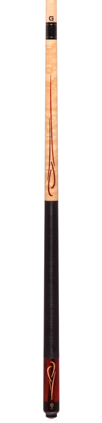 McDermott G416 G Series Pool Cue - Birdseye Maple and Cocobolo with Irish Linen Wrap Wrap