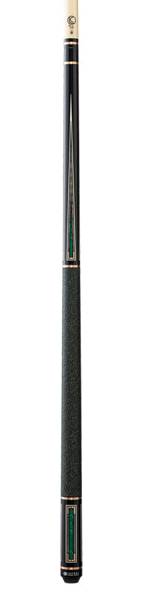 Lucasi Custom LCAD01 Art Deco Series Pool Cue - Rose Gold & Malachite