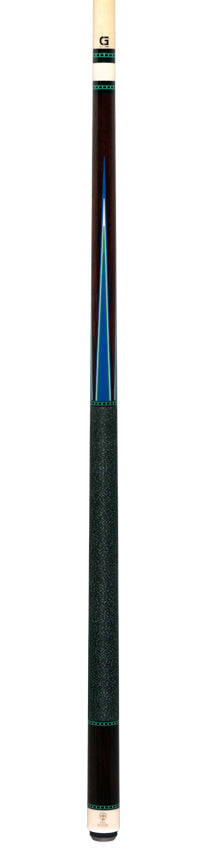 McDermott H951 H-Series Pool Cue - Rosewood with Blue Points and Irish Linen Wrap