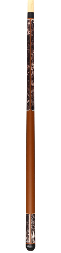 Players G4146 Graphic Pool Cue - Brown Marble with Matte Brown