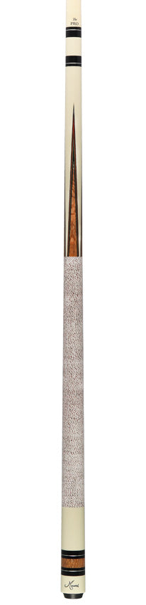 Meucci  Ultra Piston UP-1 Pool Cue - Imitation Ivory with Tulipwood Points and "The Pro" Shaft