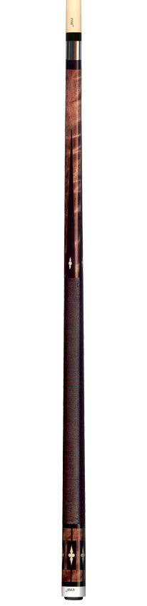 Joss Dark Stained Maple with Black Points and Maple Inlays Pool Cue - JC20-53