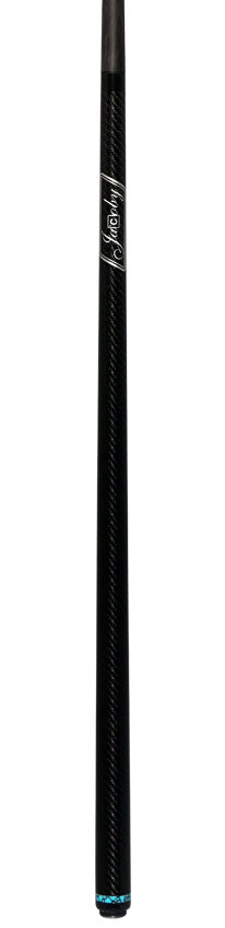 Jacoby CPCTQ Game Changer Series Carbon with Turquoise Ring Play Cue with 12.70mm Jacoby Black V4 Carbon Fiber Shaft