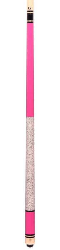McDermott G205 G Series Cue - Pink Painted Birdseye Maple with Irish Linen Wrap