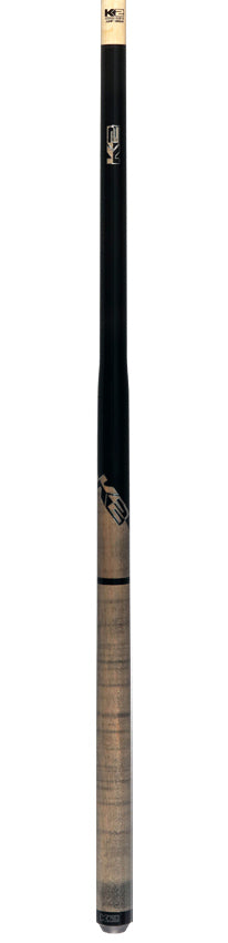 K2 Black and Gray Curly Maple 6 in 1 No Wrap Break/Jump Pool Cue